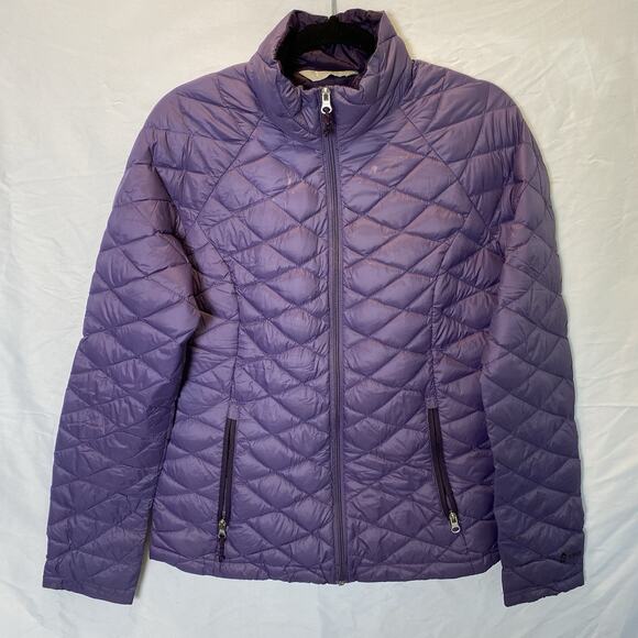 Free Country Women's Size Quilted Packable Down Puffer Jacket Size Medium Purple - Picture 1 of 12